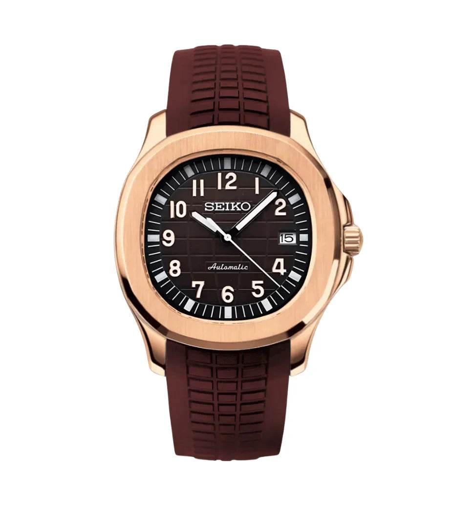 Aquanaut Mod Rose Gold W/Oak Brown - Marcelias