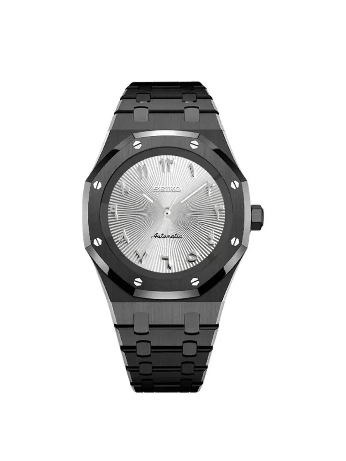Royal Oak Mod Midnight Black W/White Arabic - Marcelias