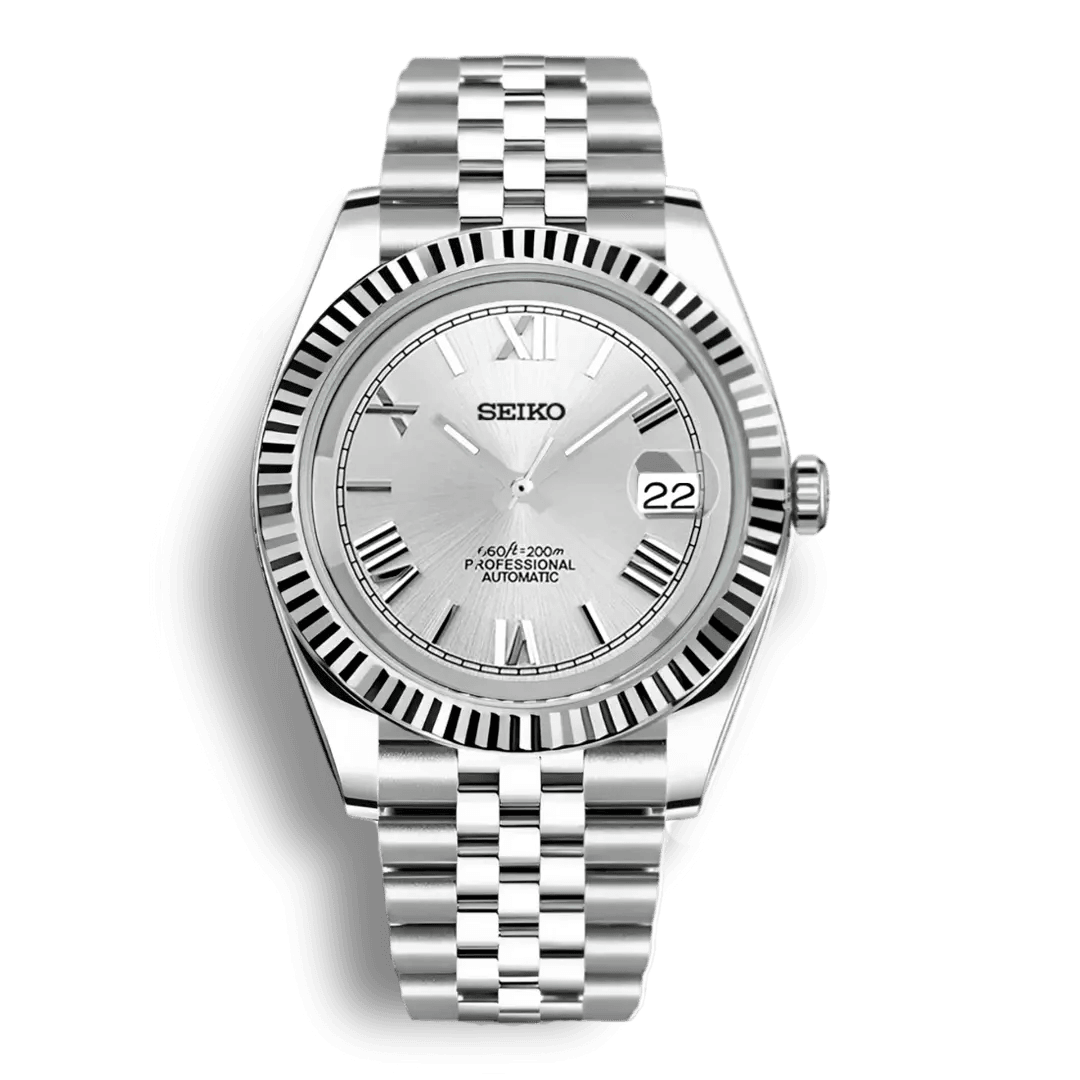 Silver Roman DateJust - Marcelias