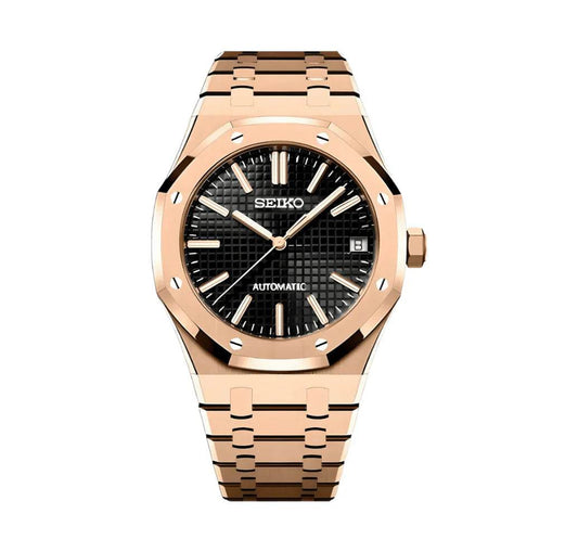 Royal Oak Mod Rose Gold W/Black - Marcelias
