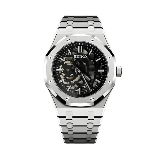 Royal Oak Mod Skeleton Silver - Marcelias