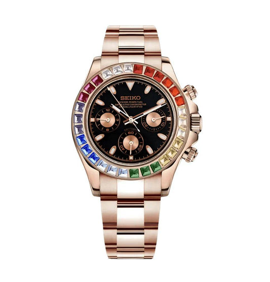 Daytona Mod Rainbow Rose Gold - Marcelias