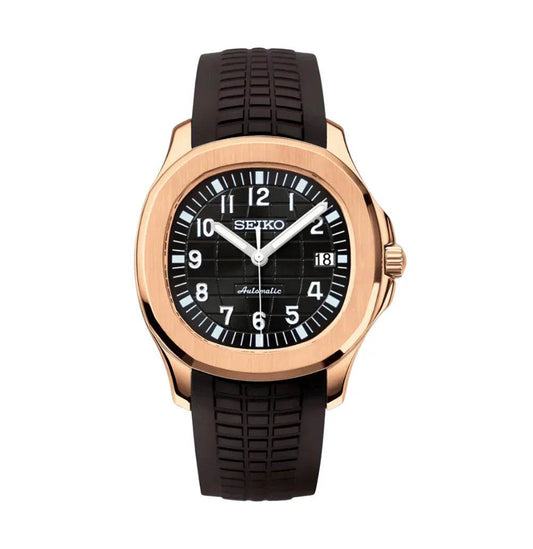 Aquanaut Mod Rose Gold W/ Black - Marcelias