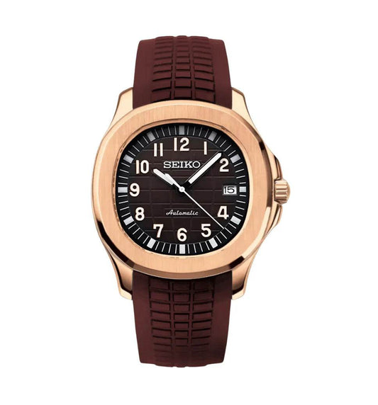 Aquanaut Mod Rose Gold W/Oak Brown - Marcelias