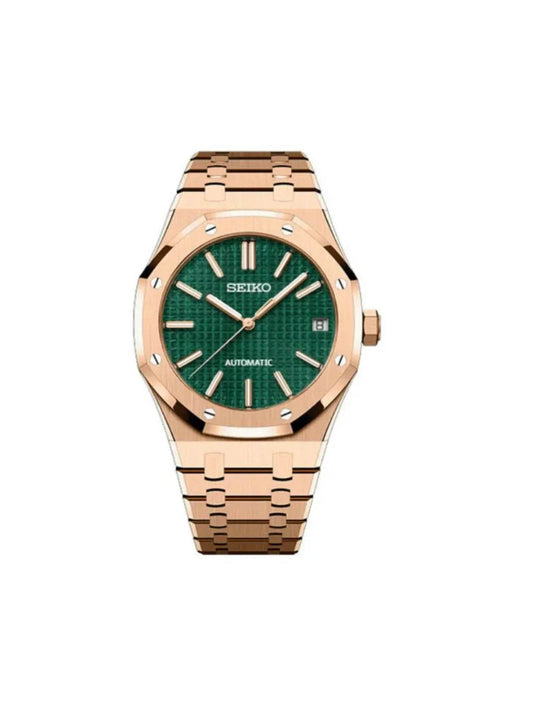 Royal Oak Mod Rose Gold W/Green - Marcelias