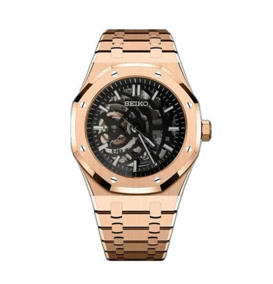 Royal Oak Mod Skeleton Rose Gold - Marcelias