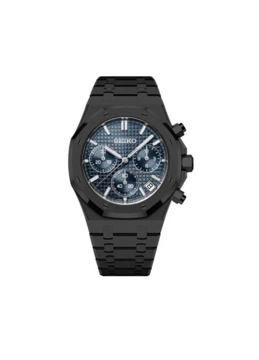 Royal Oak Chronograph Mod Midnight Black W/Navy Blue - Marcelias