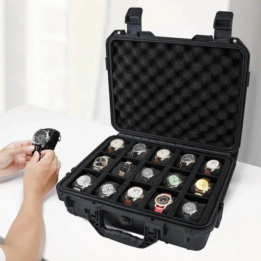 MarcElias Watch Travel Case (Holds 8-15) - Marcelias