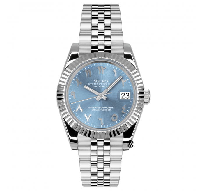 Sky Blue Arabic DateJust - Marcelias